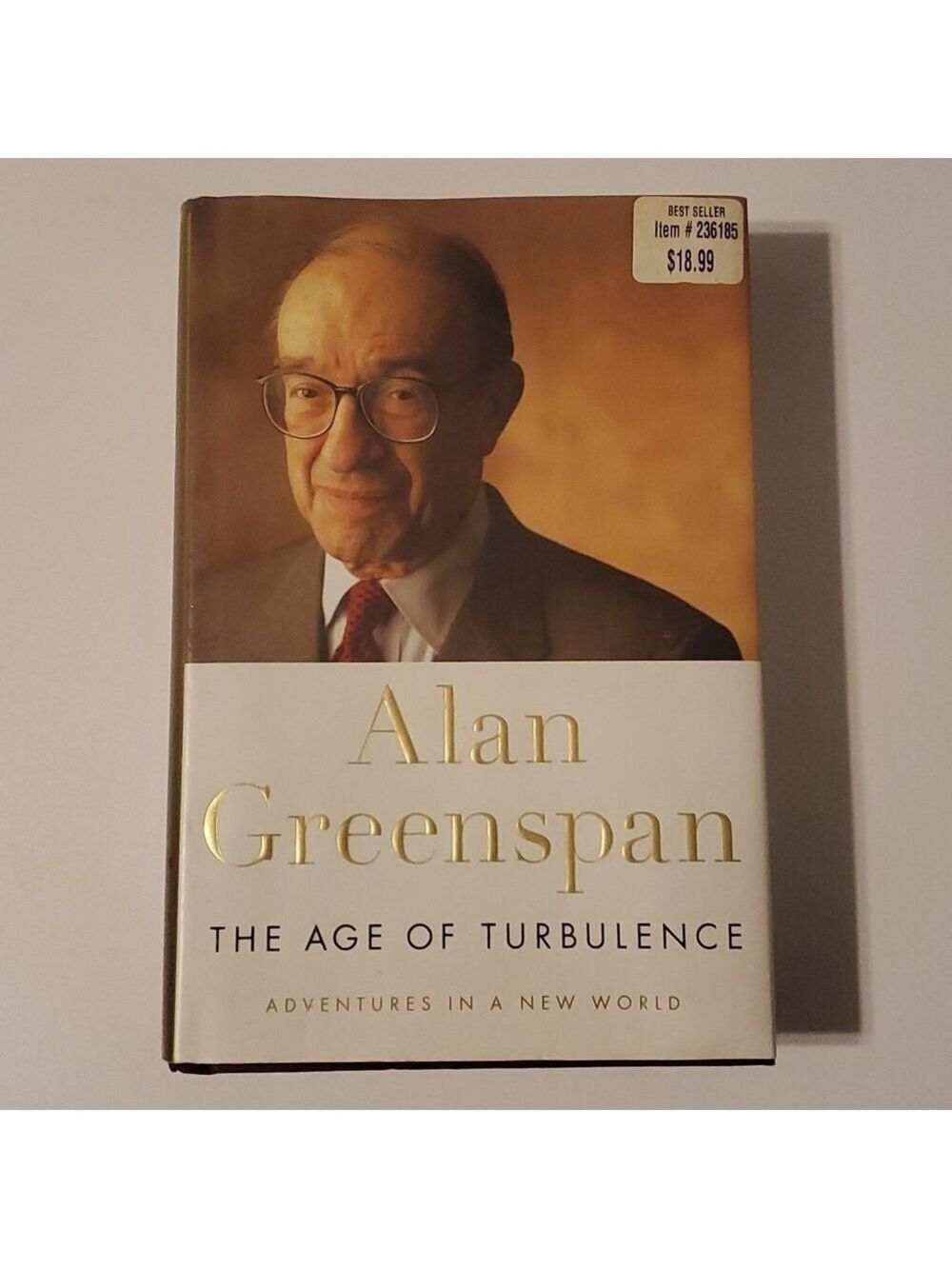 Alan Greenspan : the age of turbulence hardcover book 500 + pages used euc